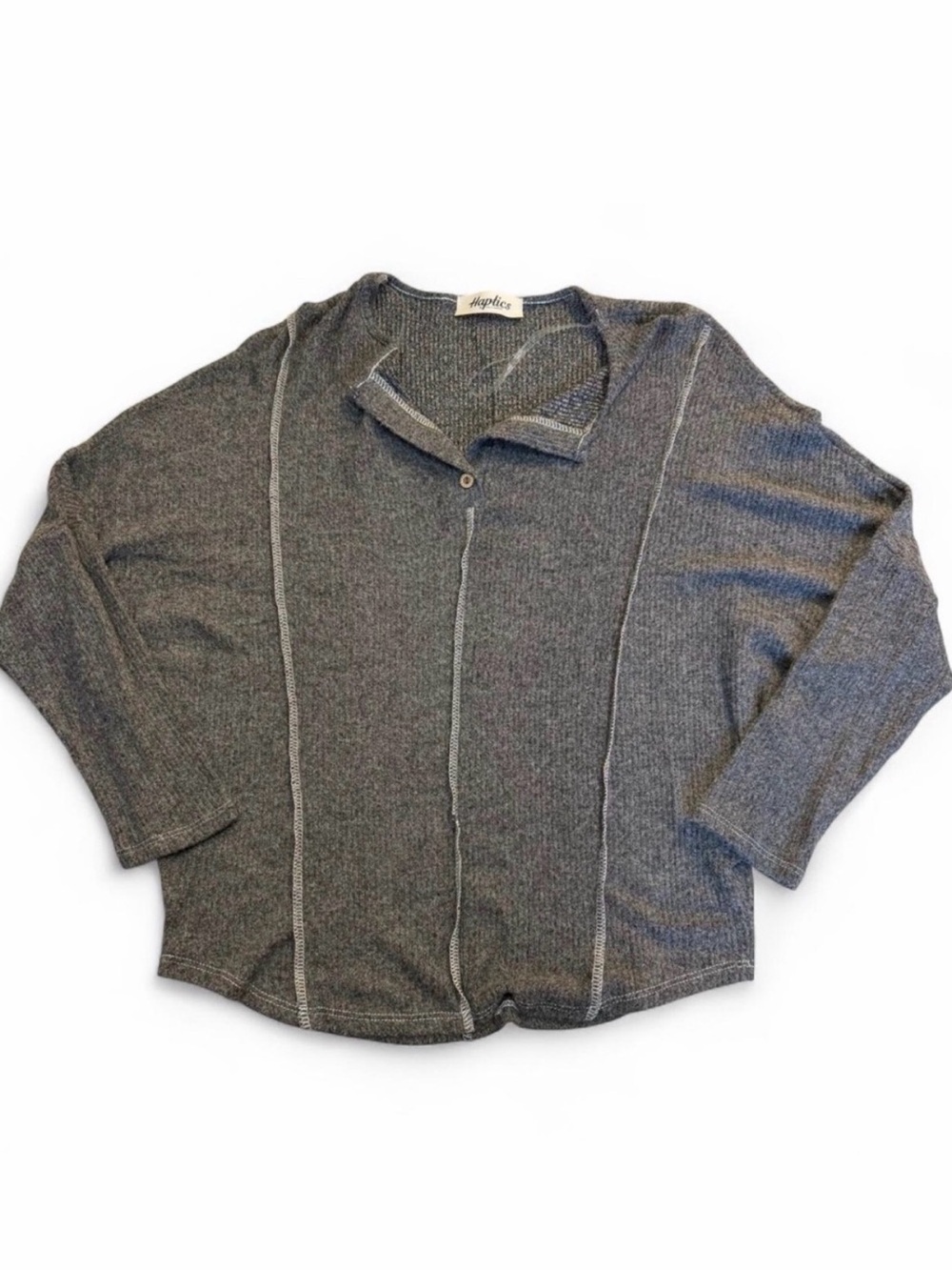 3/$20 Haptics Super Soft Dolman Sleeve Henley Women’s Small Classic Normcore